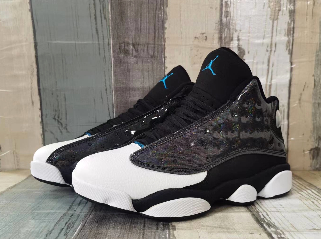 New 2022 Air Jordan 13 Racer Black White Blue Shoes